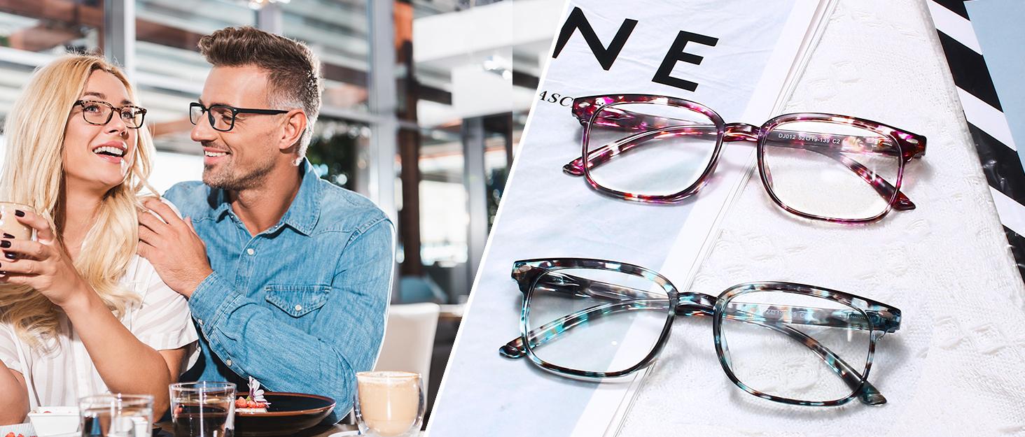 6 Pack Reading Glasses for Women, Reading glasses men, Blue Light Blocking Readers, Computer eye glasses, Cheaters