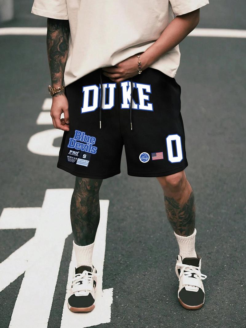 Men's Cartoon Graphic Print Shorts, Loose Casual Street Comfy Breathable Shorts, Men's Summer Bottoms for Daily Wear