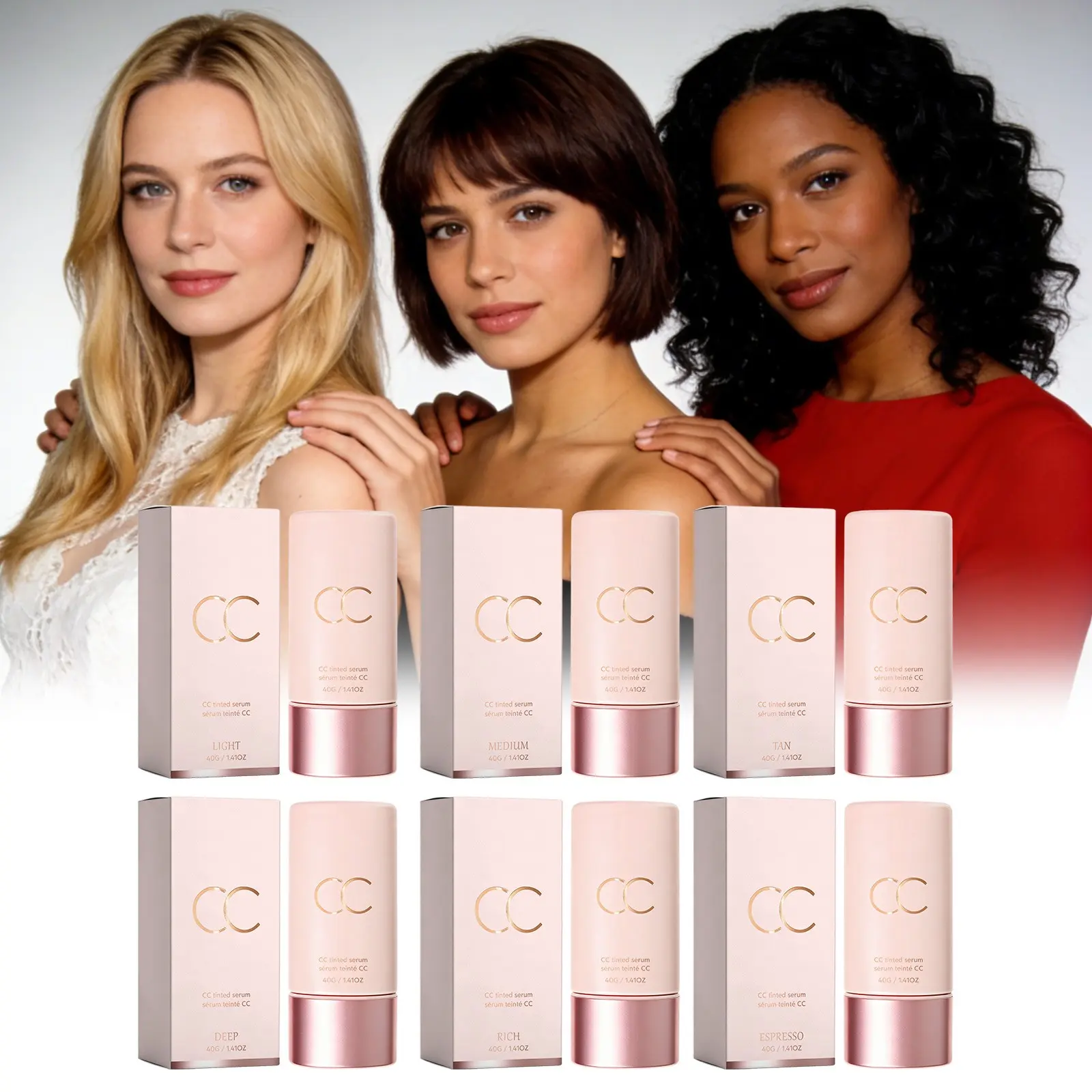 CC Foundation Primer Series, Lightweight Formula, Non-Clumping, Even Skin Tone, Natural Finish, Easy Application, Fake Makeup Base