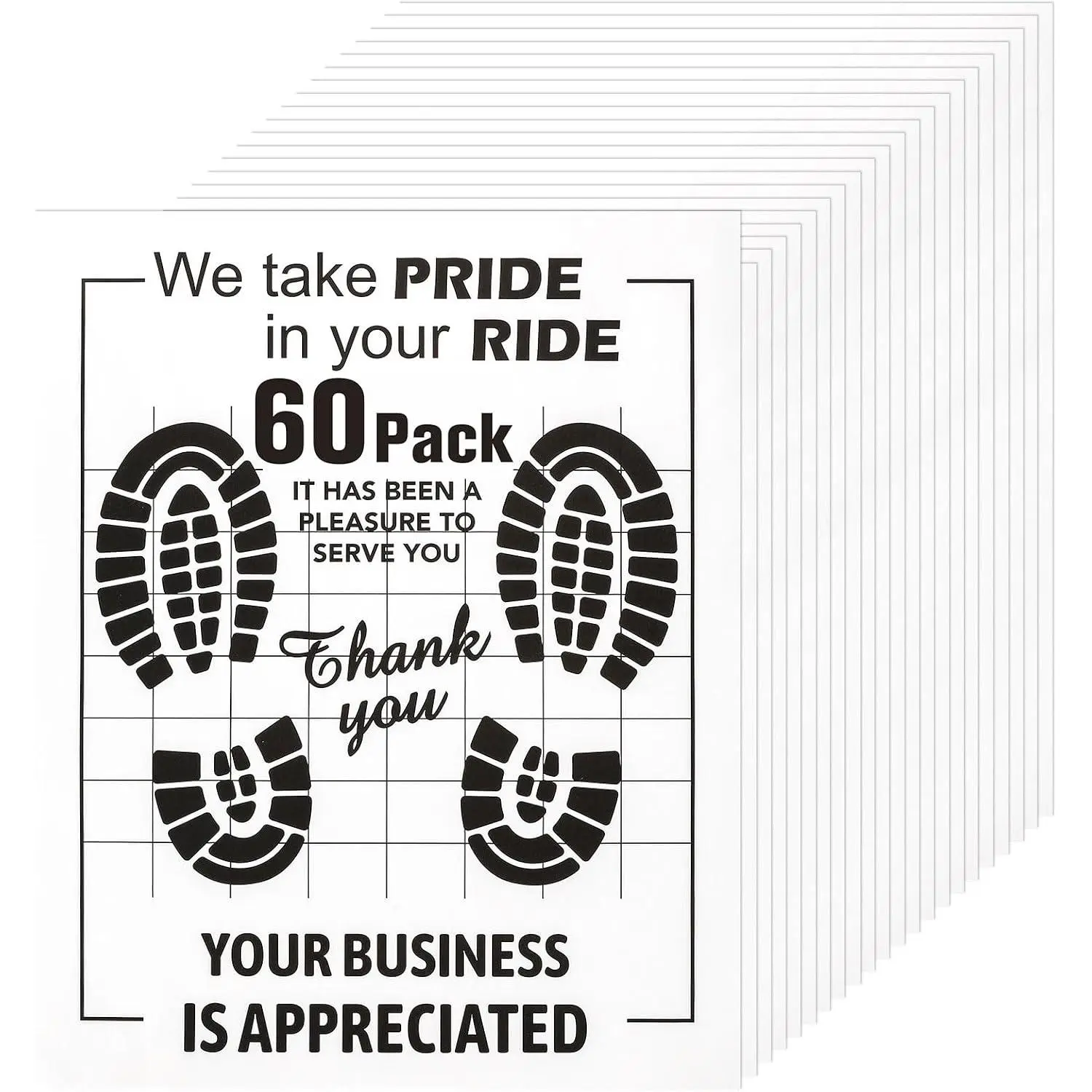 60 count Paper Floor Mats for , 16"x20" Disposable  Floor Mats with  Paper + PE  Layer, Temporary  Floor Protector, Paper Mats for  Details