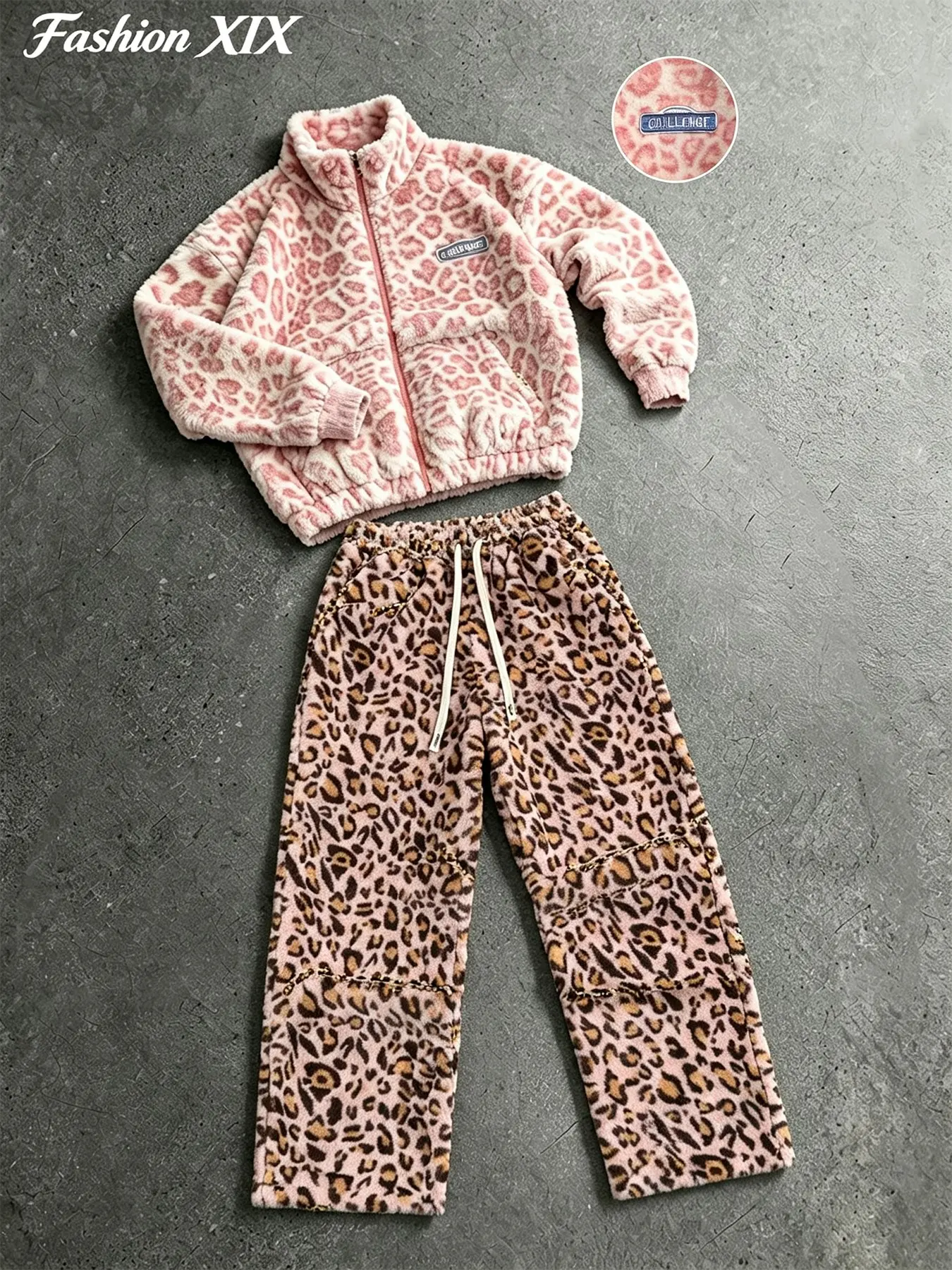 UNISEX WINTER FLUFFY 2 PIECE OUTFIT SET STAND COLLAR ZIP UP FLEECE JACKET WIDE LEG PANTS LOOSE COZY LOUNGEWEAR Y2K RARE AESTHETIC CASUAL DAILY HOME STREET MATCHING TRACKSUIT