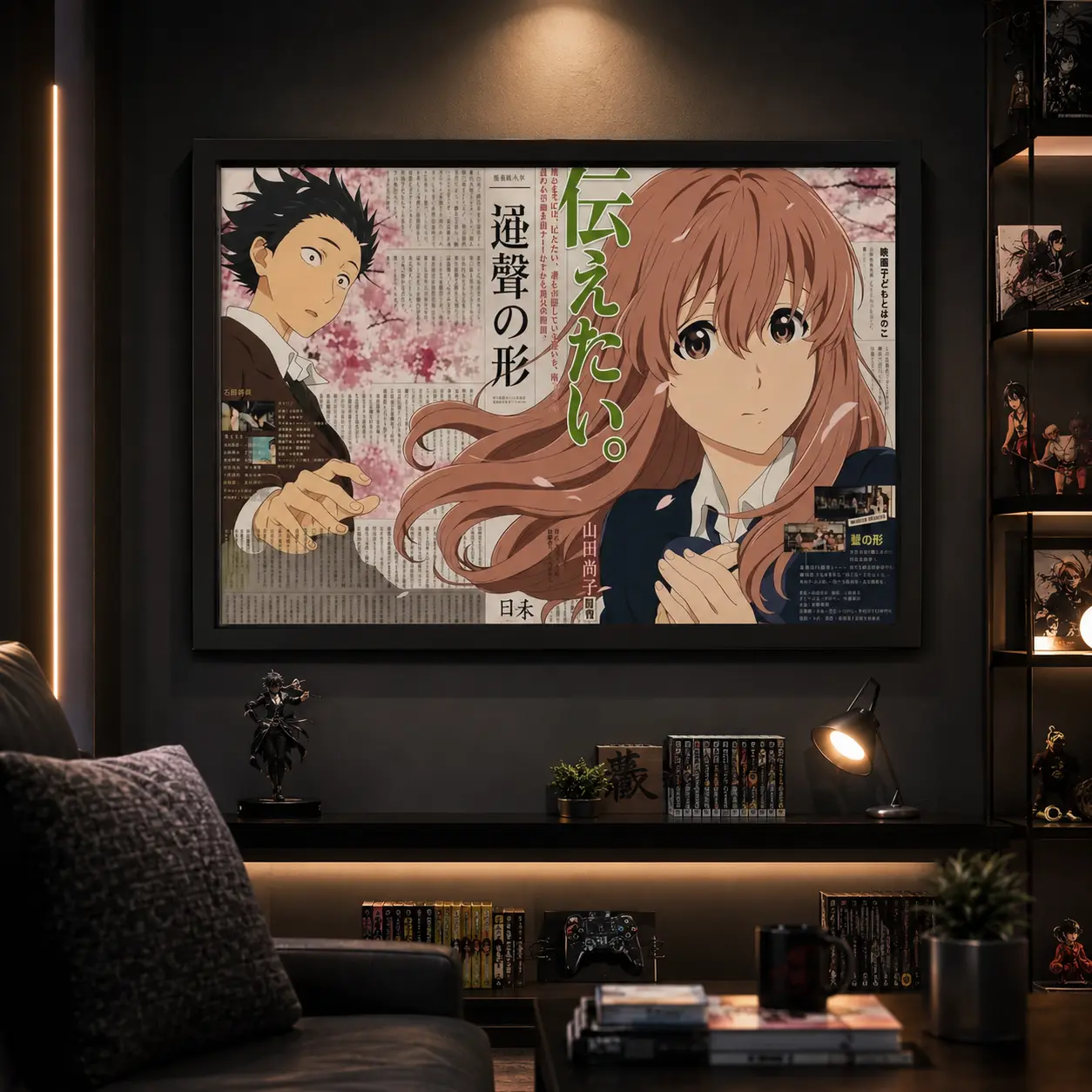 Anime Art Deco- Retro Cartoon Manga Kraft Paper Wall Art Painting, Vintage Japanese Animation Decoration for Bedroom, Living Room - Home Room Hanging Supplies bathroom living room decor Artwork, Canvas Wall Art, Anime Poster, Dorm Room Decor, Otaku Gift