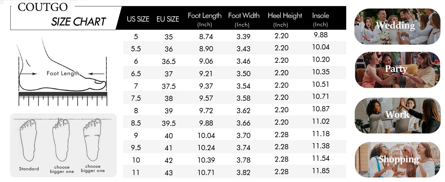 Coutgo Womens Pointed Toe Sandals Slingback Kitten Heel Pumps Slip On Ankle Buckle Dress Shoes