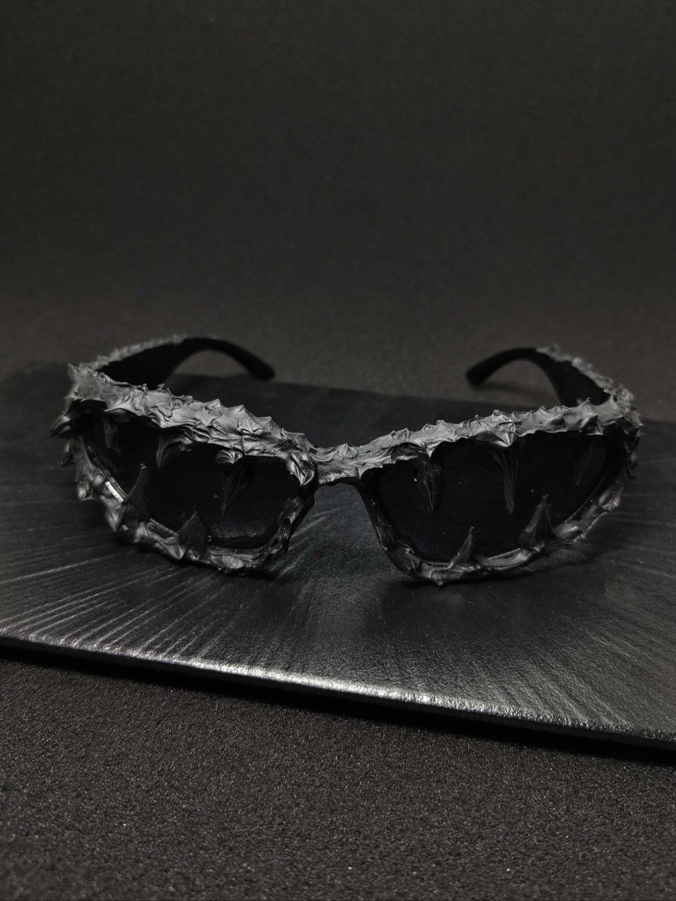 Punk Style Random Skull & Wolf Tooth Design Sunglasses, Vintage Trendy Sunglasses for Everyday Use, Fashion Accessories for Outdoor Activities