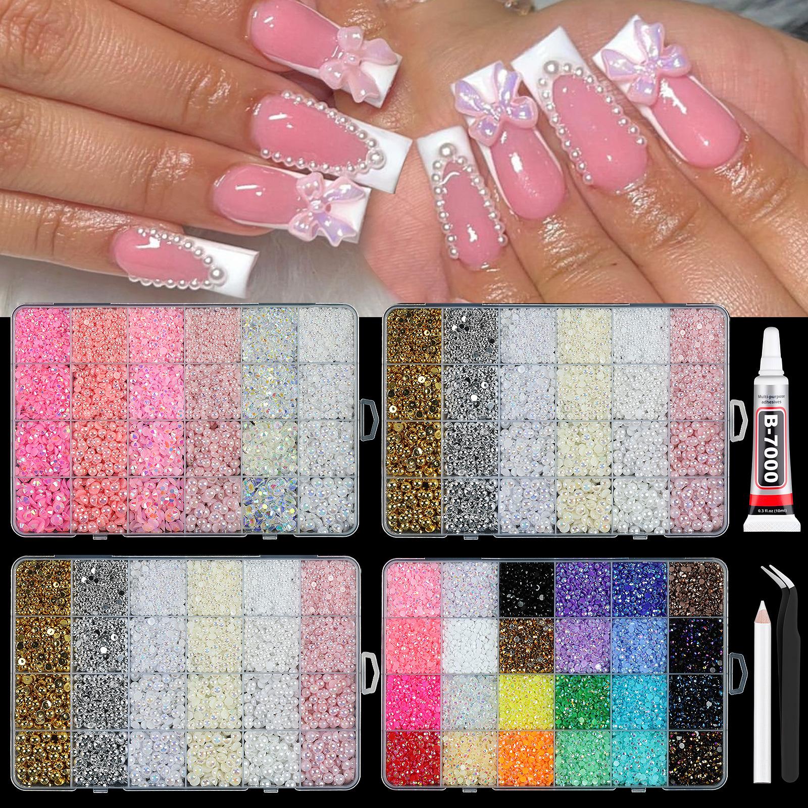 Adult Toys - Rhinestone Pearl Resin Flat Bottom Diamond DIY Jewelry Set