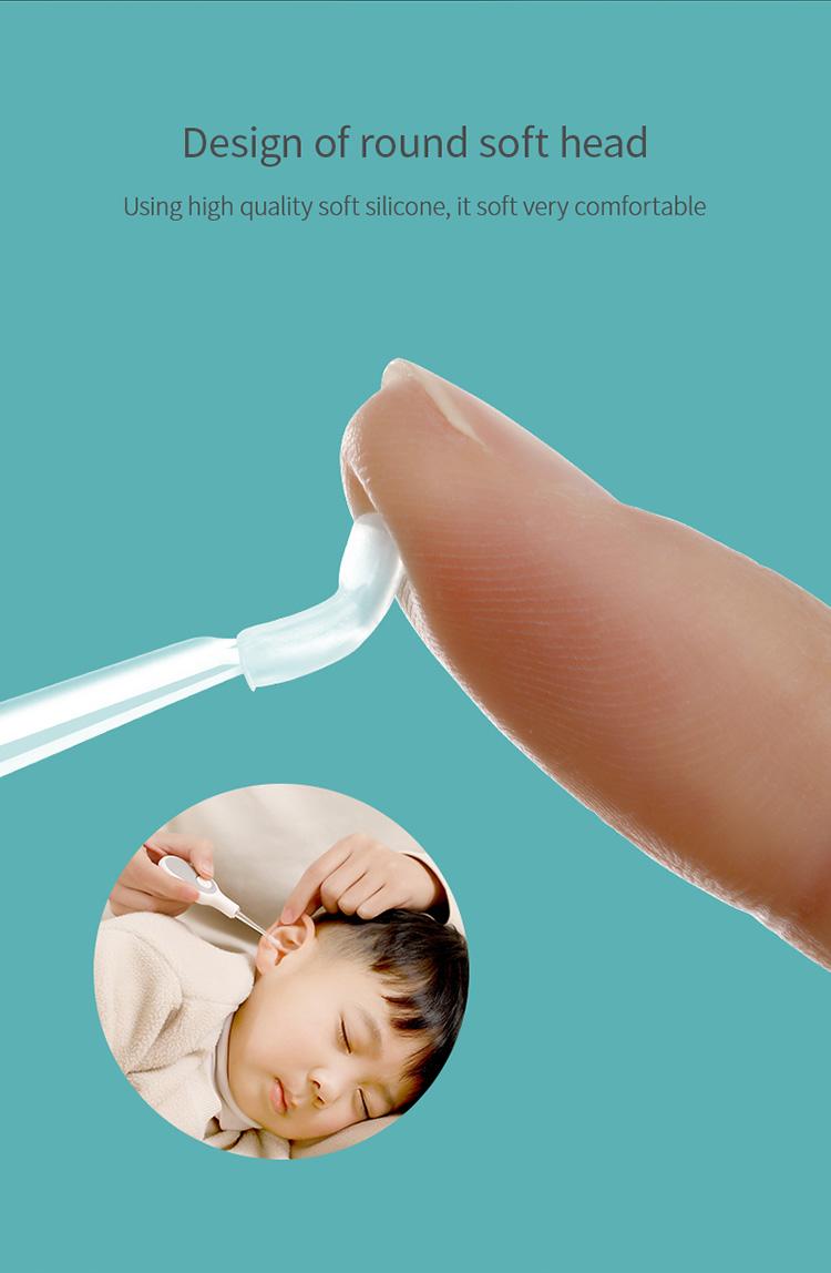 FaSoLa Visual Ear Cleaner for Children, Special Illuminated Soft Tip, Ear Cleaning Tool for Adults, Baby Ear Cleaner with Light
