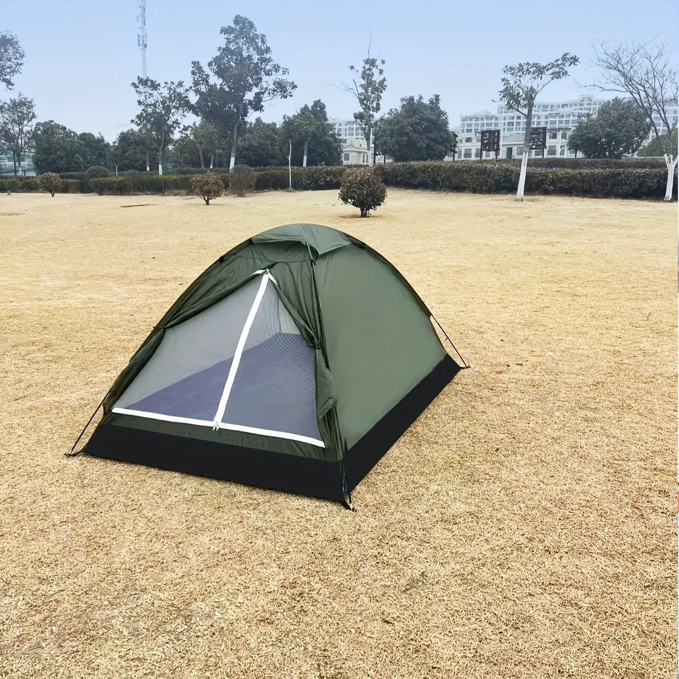 [One-Piece Thickened Tent] Quick-Open Portable One-Piece Tent |   Outdoor Camping Thickened Double Person Wilderness Travel