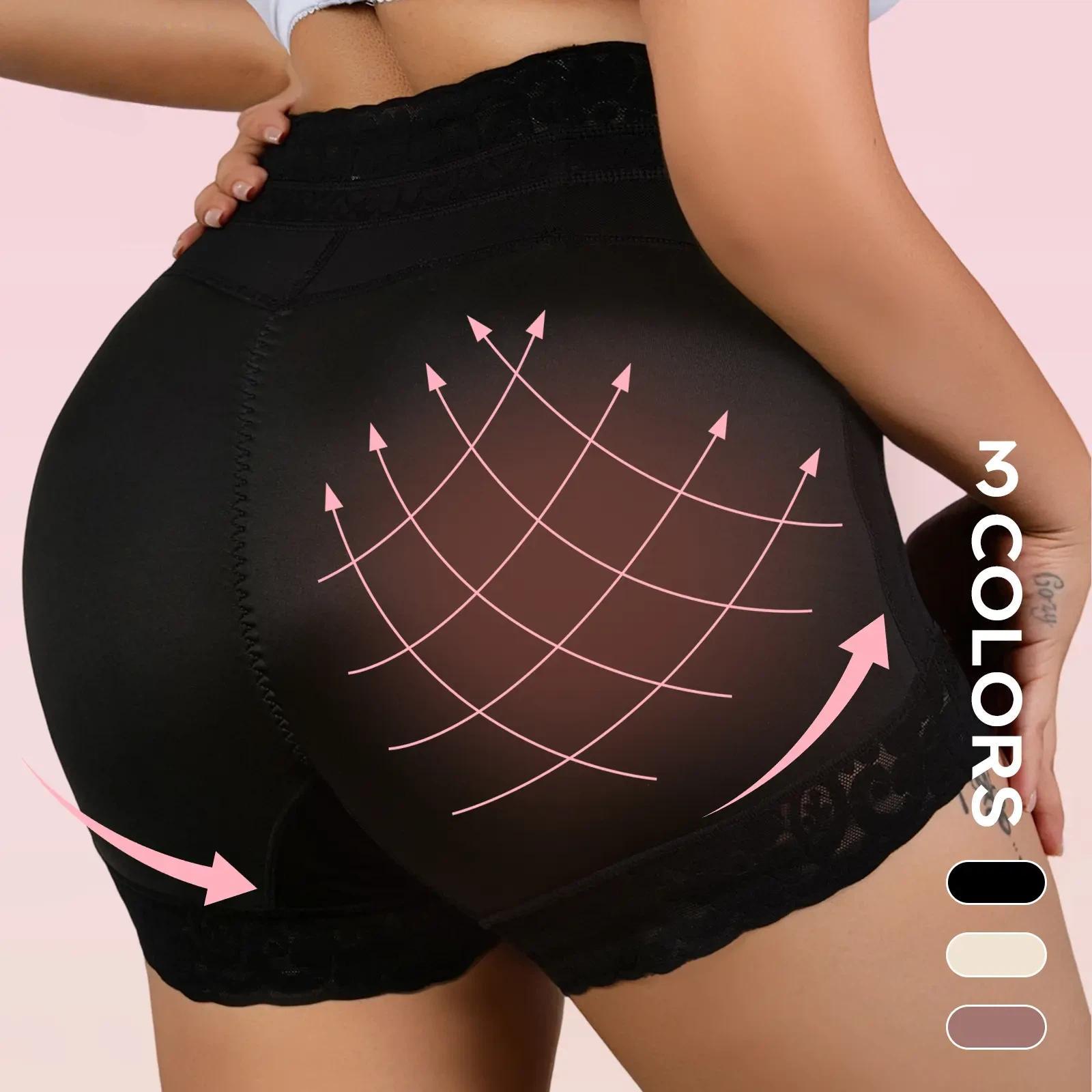 Women's Seamless High Waist Shapewear Tummy Control Butt Lifting Shorts Stretchy Breathable Lace Trim Everyday Comfort Womenswear Belts