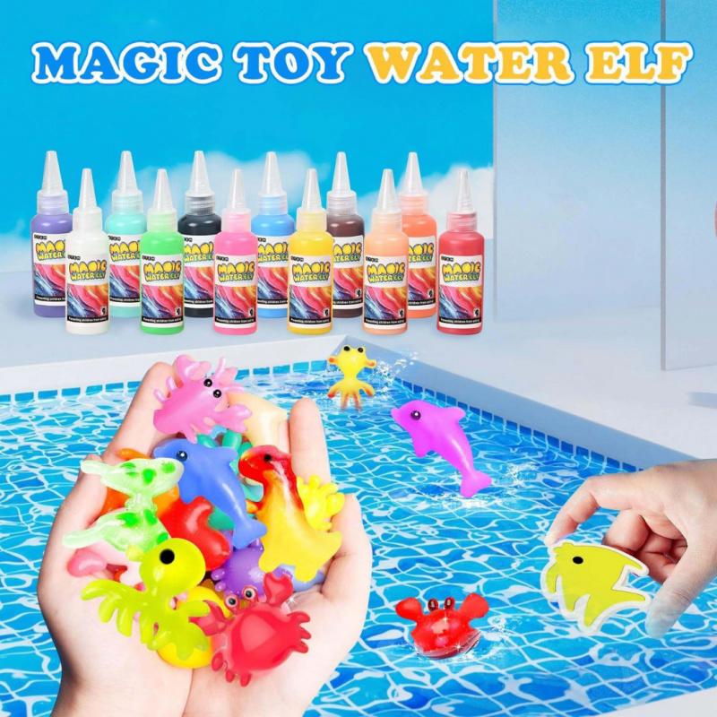 Kids Hydrogel Kit Summer Magic Set, Water Pet Slime Toy Making Kit, Creative Children Crafts, DIY Soft Foam Craft, Ages 6-8 Years Old