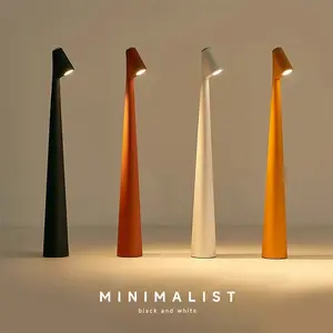 High-End Decorative Table Lamp, Creative Luxury Style USB Rechargeable Ambient Light Portable Nightlight for Bedroom Bedside Living Room Dining Table, LED Standing Lamp