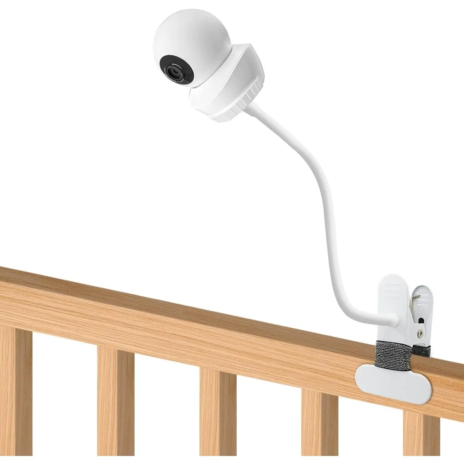 15.7" Flexible Gooseneck Baby Monitor Mount with Clamp Base, Universal 1/4" Thread Compatibility for Baby MonitorsGift