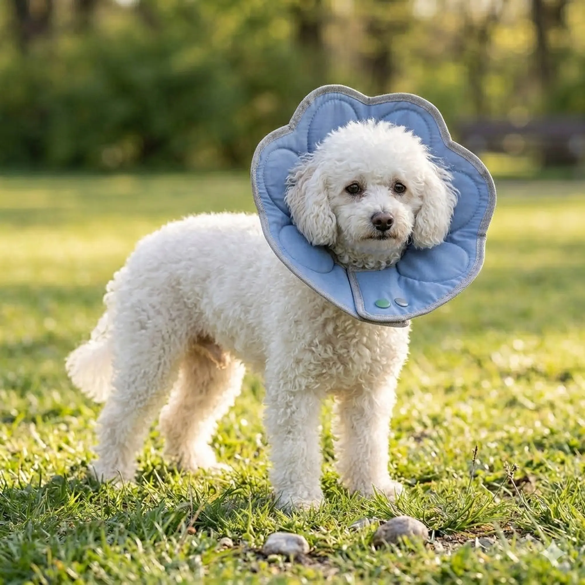 New Dog Protection Hood, Cute Petal Elizabethan Collar, Soft Comfortable, Non-Obstructive Vision, Post-Surgery Licking Prevention, Supplies