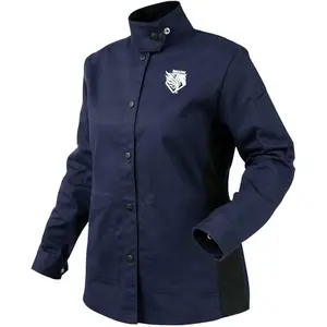 JF1015 AngelFire Women's Welding Jacket, 9 oz Flame Resistant Cotton, Welder's Collar, Adjustable Cuffs