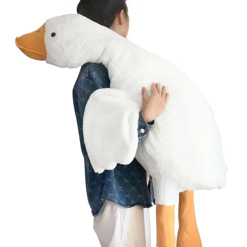 Goose Stuffed Animal - Cute Duck Plush Toy, Soft Plush Huggable Pillow, Room Decor Birthday Gift