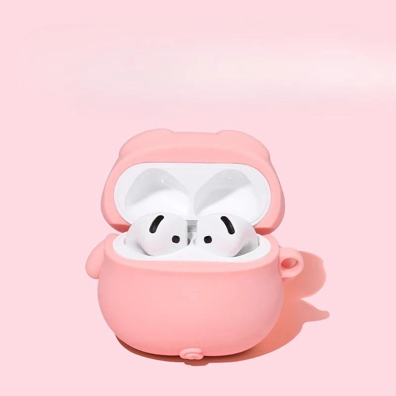 Cute Kawaii 3D Pig Cover For AirPods 4 Case Cartoon Cute Earphone Case For AirPods Pro 2 3 Charging Cover Piggy Soft Case