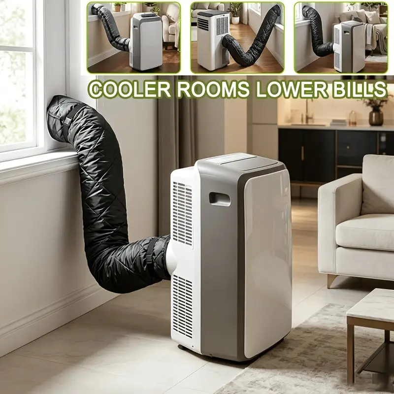 Portable Air Conditioner Duct Protector, Insulated Exhaust Pipe Cover, Dustproof Flexible Tube Guard for Home Mobile Ac