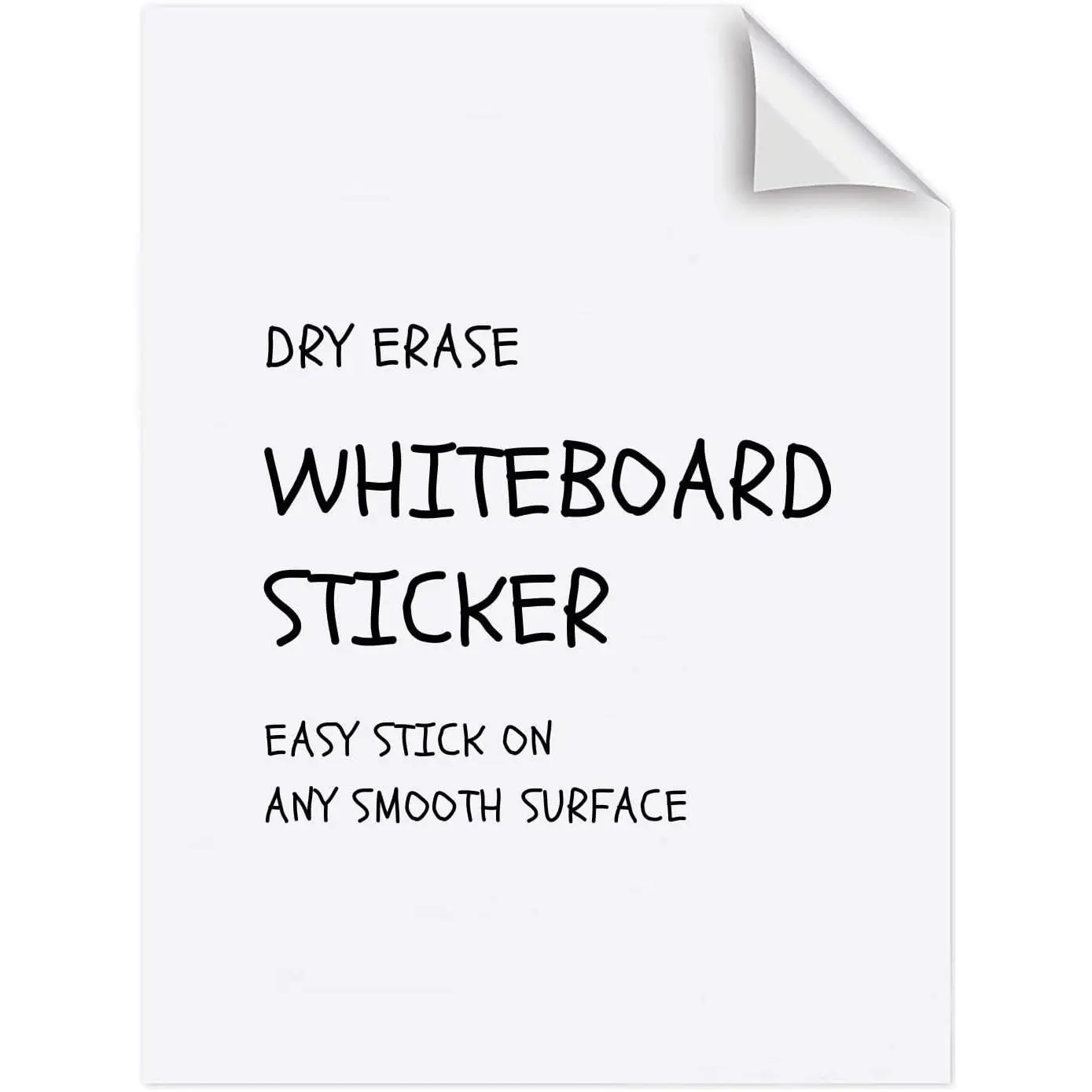 Dry Erase Sheets - 6 A4 Sheets - Adhesive Whiteboard Wallpaper Decal - White Board Contact Paper for Refrigerator, Desk, Office &  Room - Dry Erase Board Sticker