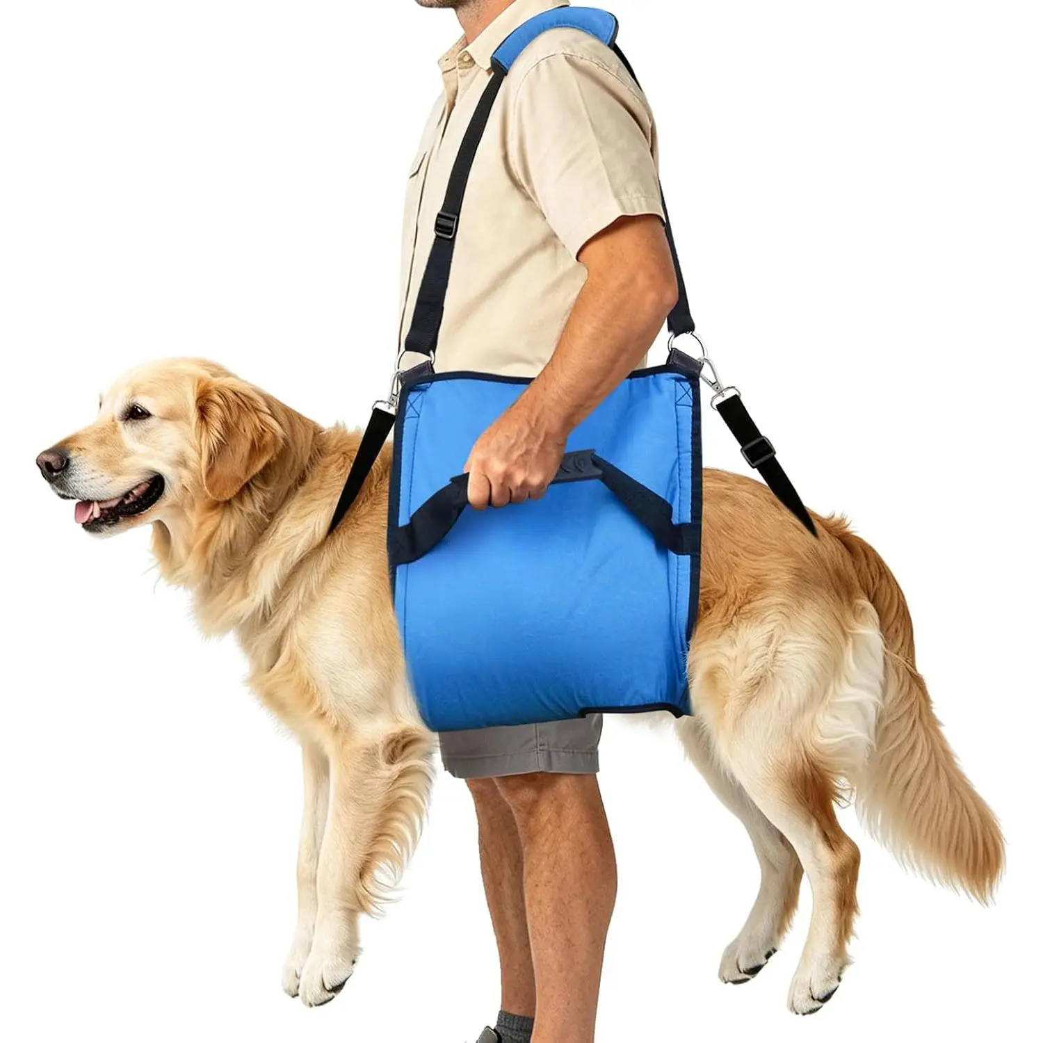 Idepet Rehab Dog Lift Harness,Dog Sling Carrier,Back Legs Support| with Handle,Adjustable,for Up Stair,After ACL Surgery,Injuries,Arthritis,Dog Harness