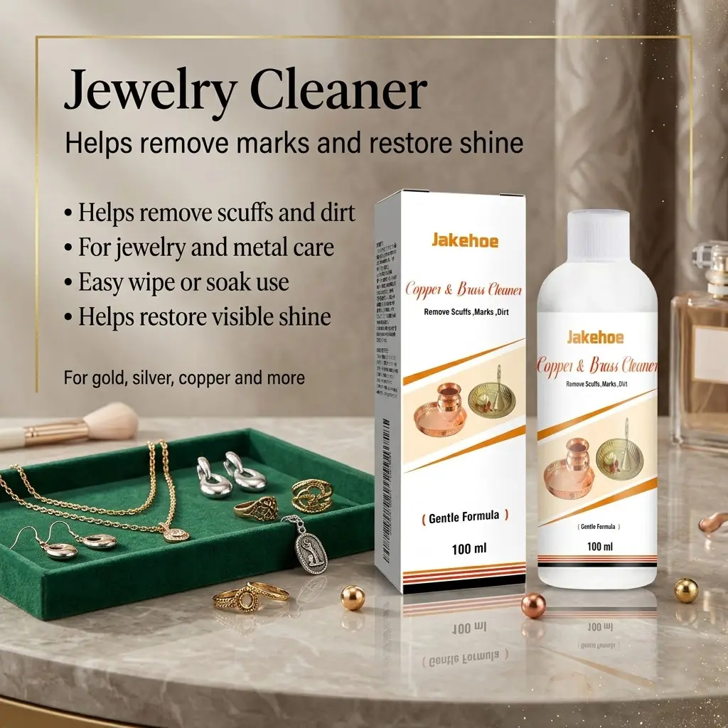 Multi-Metal Jewelry Cleaning Solution - Household Cleaner for Gold, Silver, Diamond, Copper Rings, Necklaces, Earrings, Bracelets, Tarnish, Dirt, Grime Removal - Home Use Daily Clean Care