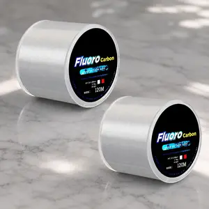 Fluorocarbon Coated Hi-Sens Carbon Fishing Leader Line Set 120m Sinking 0.20-0.60mm 7.15-45LB Freshwater Saltwater Lure Casting Durable High Strength Tackle Must-Have