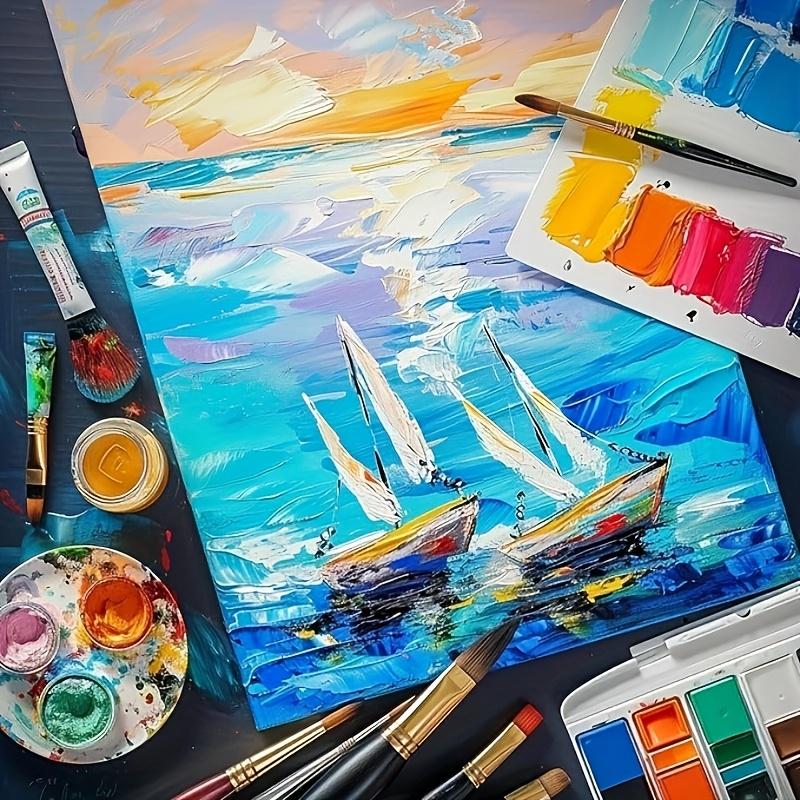 Set of 4 Canvas Boards for Painting, Acid-Free Blank Panels Ideal for Art Classes & Parties, Perfect for Artists & Beginners, Art Craft Supplies