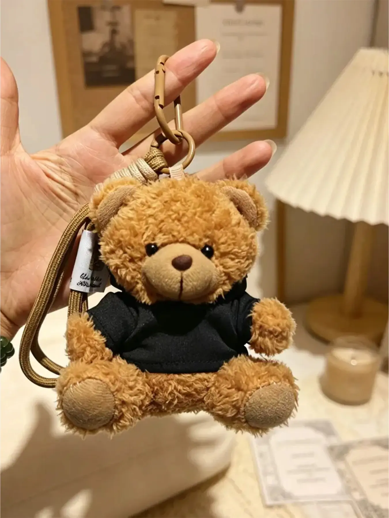 Aesthetic Coquette Casual Hoodie Plush Teddy Bear Combo, Bag Charm, Backpack Accessory, Gift for Teen Girls & Plush Lovers