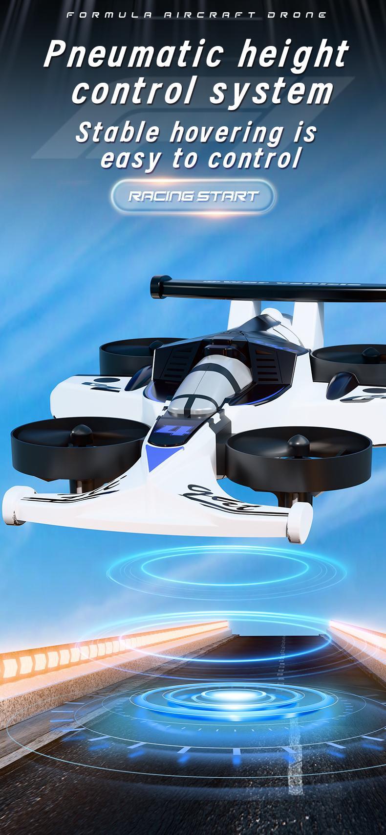 2-In-1 Remote-controlled car and plane combo, Drone With Flying & Drifting Modes,360-degree drift tires, land and air capable, one-touch lift, impact-resistant materials, three adjustable speeds, perfect Christmas New Year gifts for boys and girls.