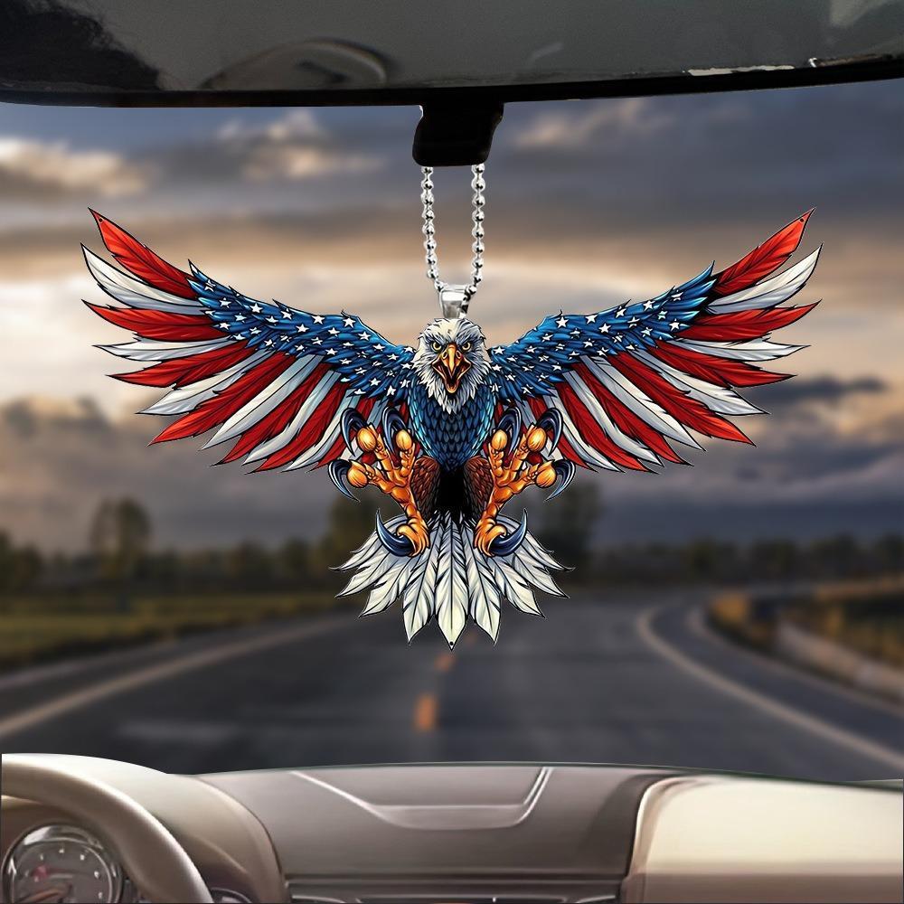 Eagle Design Car Pendant, Car Rearview Mirror Hanging Ornament, Car Interior Decoration Accessories for Men & Women, Car Accessory