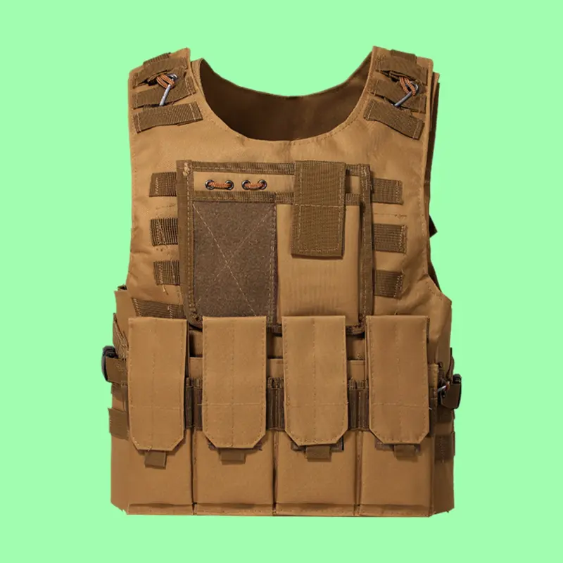 Black Multifunctional Outdoor Tactical Combat Vest Waistcoat For Field Training And Outdoor Tactical Activities