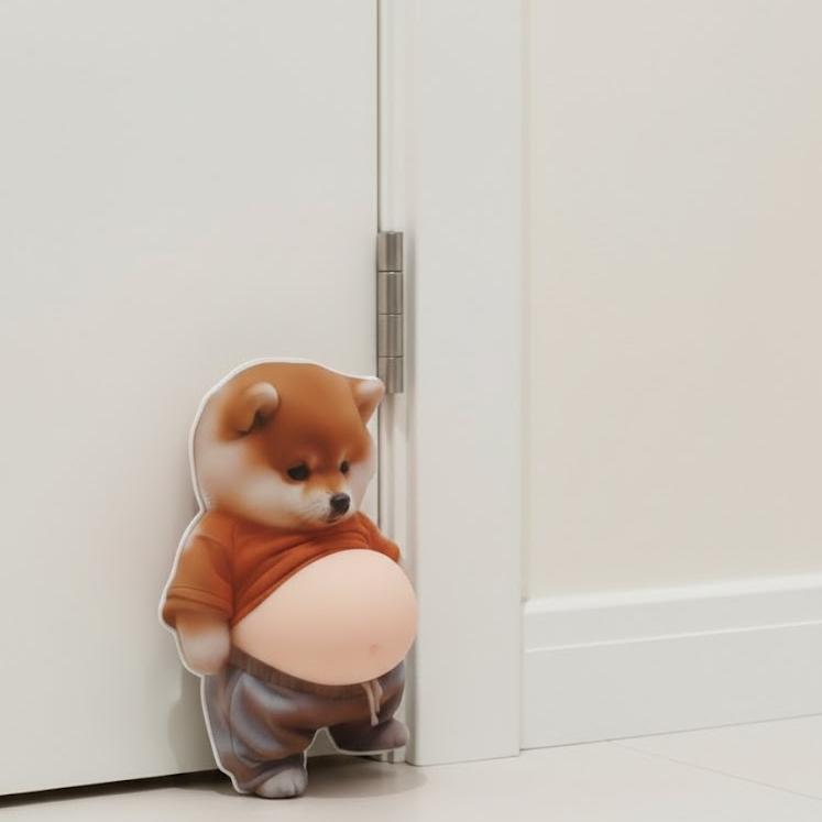 6Pcs 3D Dog & Cat Belly Mochi Squishy Stickers, Stress Relief Fidget, Cute Squeeze Toys for Kids Party Favors, Classroom Gifts, School Rewards, Fun  Gift for Adults & Kids, Silicone Puffy Car Door & Wall Buffers