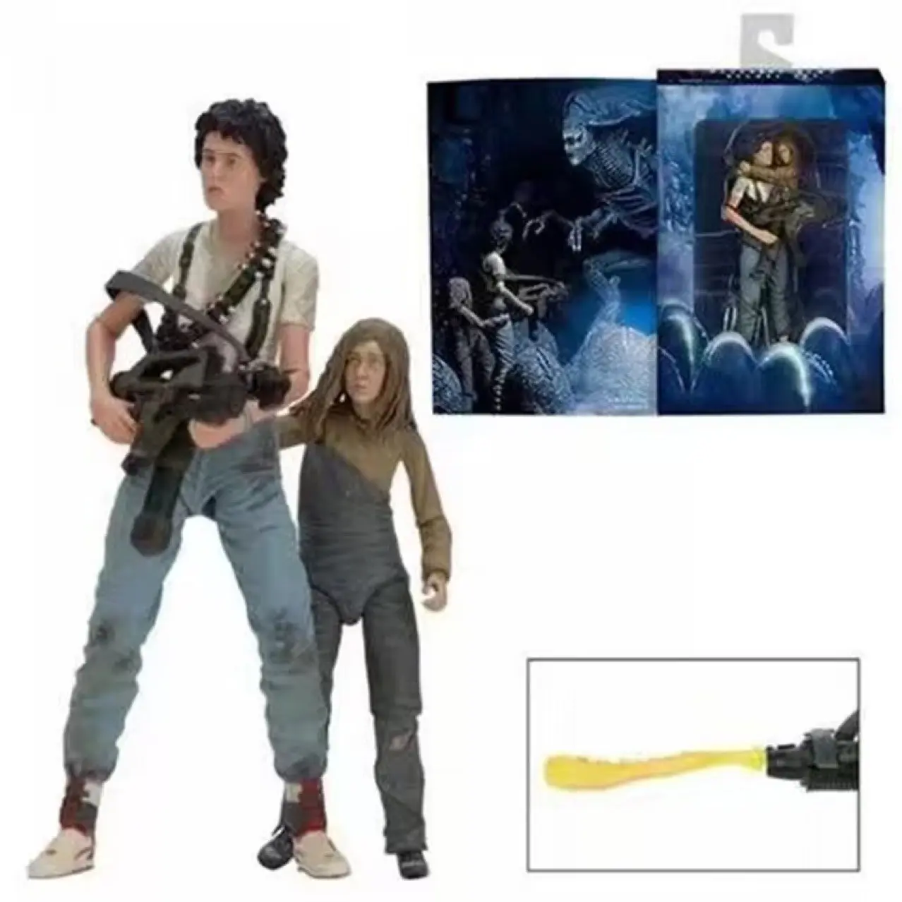 Neca Alien2 Ripley & Girl 7-Inch Collectible Figure Set, Perfect Gift for Birthdays, Parties, Halloween, Christmas