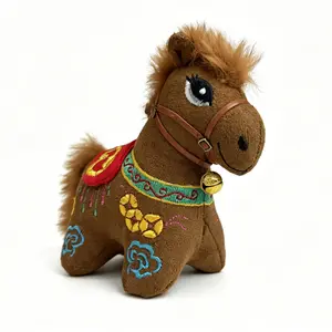 Horse Shape Embroidered Doll Hanging Ornament, Unique Handmade Craft, Perfect Gift Idea, Ideal for Home Decor & Party Accessories