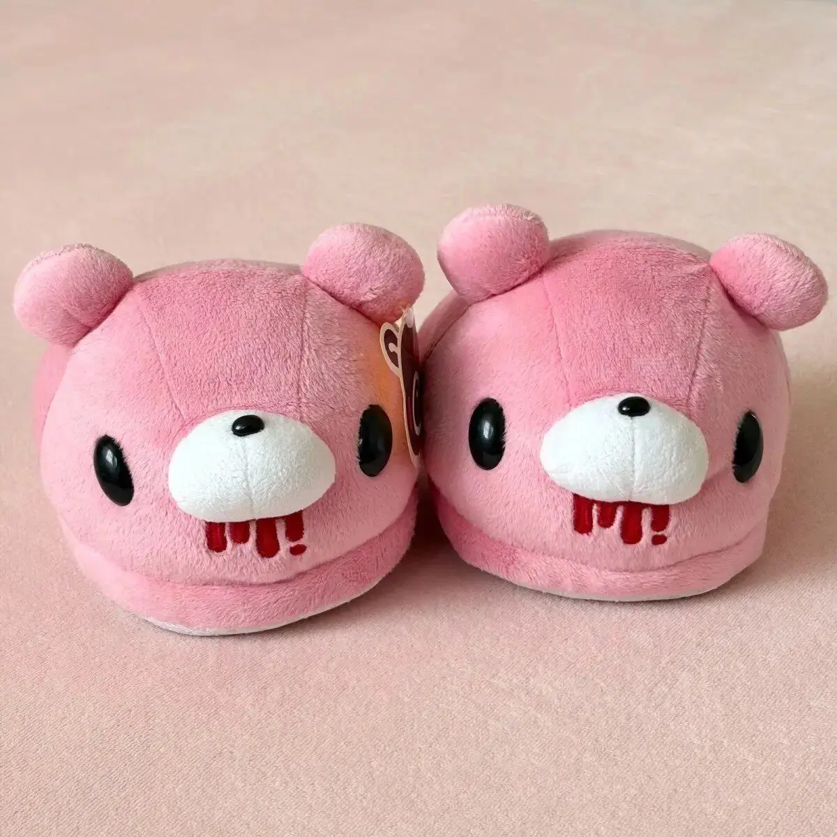 Cute Cartoon Gloomy Bear Warm Plush Slippers Cozy Fluffy Indoor Home Shoes Fashion Japanese Style Comfortable House Slippers
