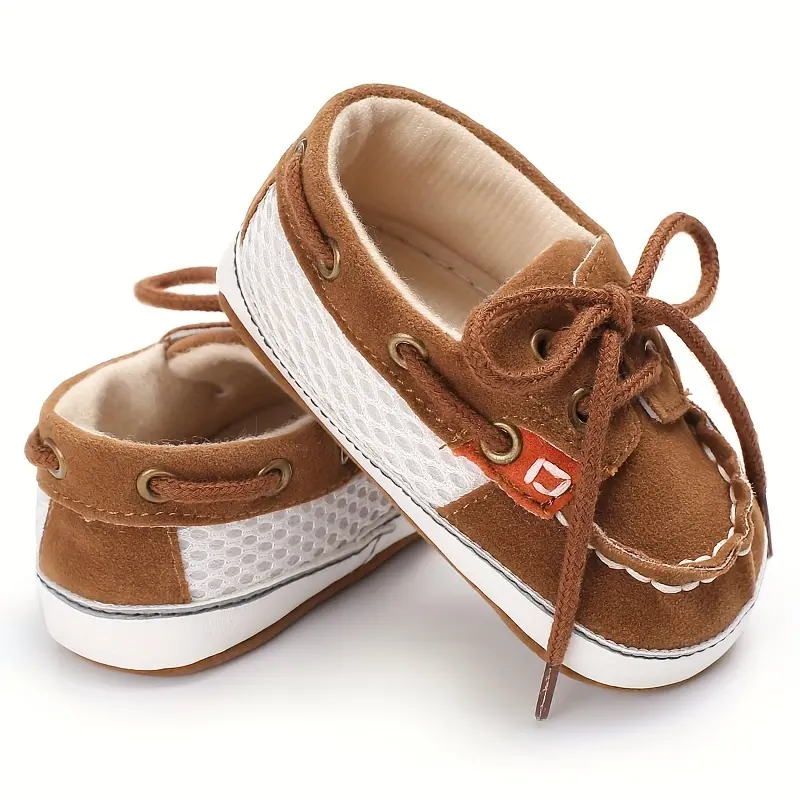 Children's Shoes Boys' Lace-up Casual Sneakers First Walker Baby Toddler Shoes