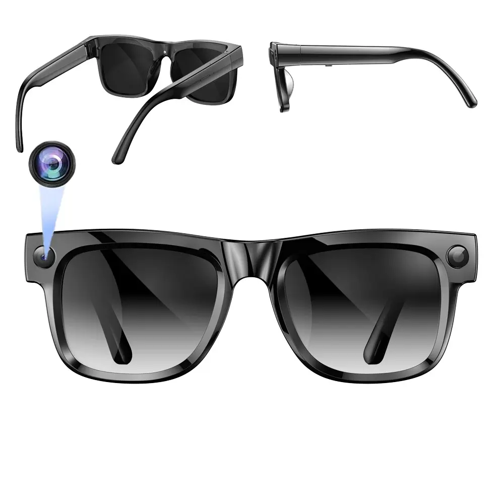 Bluetooth Video AI Smart Glasses,8MP Camera , 4GB Memory, 1600*1200Pixel Video Shooting,One Click Recording, 290Mah Battery, UV400 Lenses, AI Real Time Translation ,Bluetooth Calling ,Build-in Mic & Speakers, HiFi Audio ,Music Control.