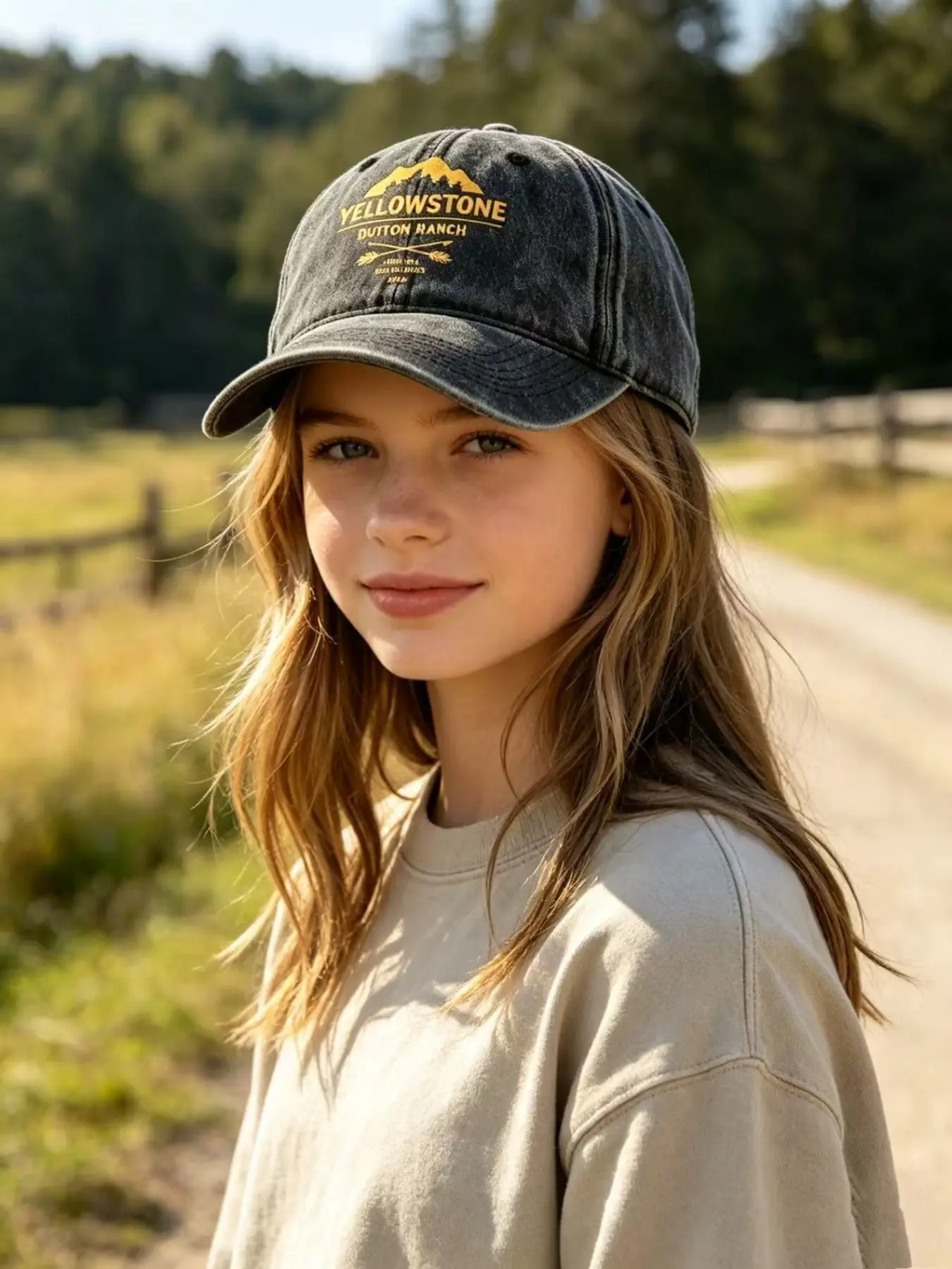 Yellowstone Print Baseball Cap, Ideal for Outdoor Hiking and Travel, Perfect Gift Choice, Single Piece, Stylish and Functional