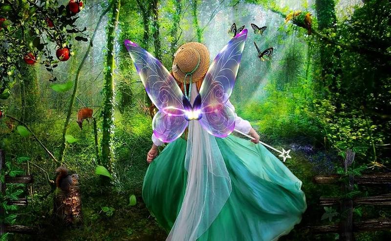 3pcs Light up Fairy Wings for Adults,LED Butterfly Wings for Girls,Angel Wings Halloween Costume Dress Up for Kids