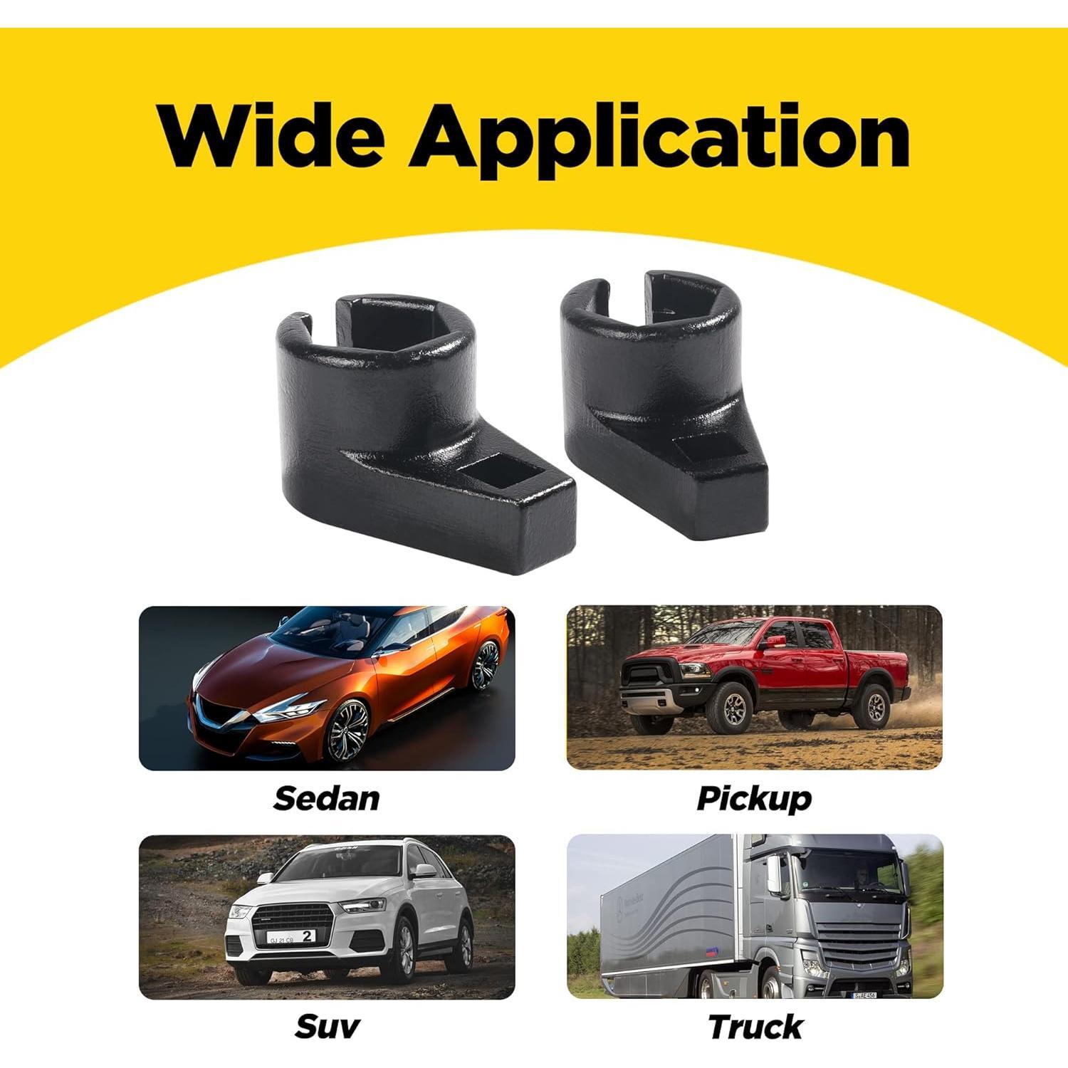 3/8-Inch Drive by 7/8-Inch Offset  Sensor Socket,Universal Low Profile Offset  Sensor Socket 7/8" (22mm),Wire Gate Accesses Sensor from Side, Preventing  to Wires