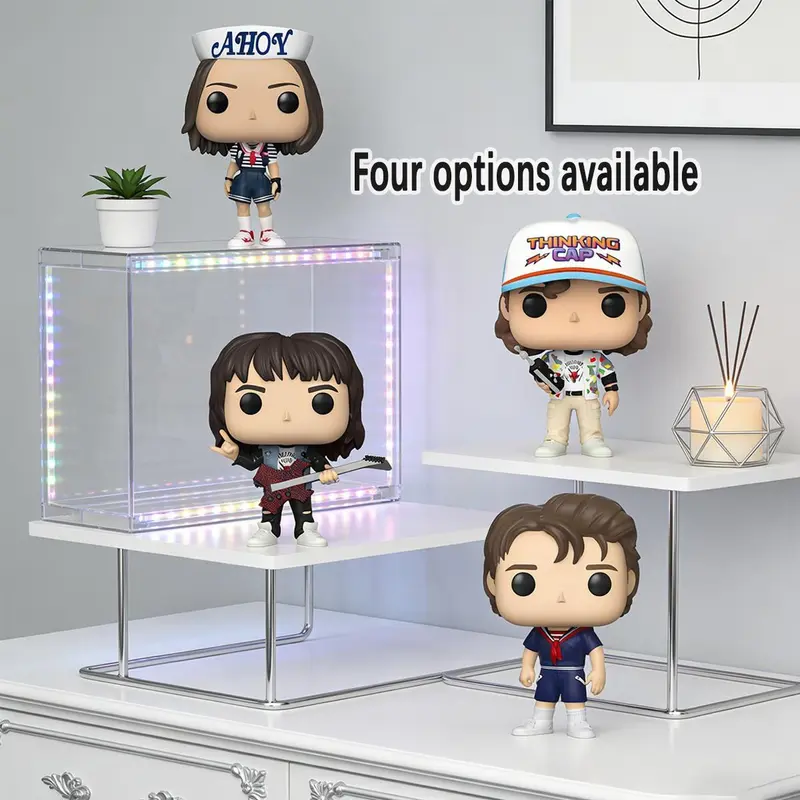 Stranger Things Series Funko Pop Style Q Version Action Figures, Collectible Figurines, Dustin Mike Steve Robin Collectible Toys, Perfect Gift for Fans