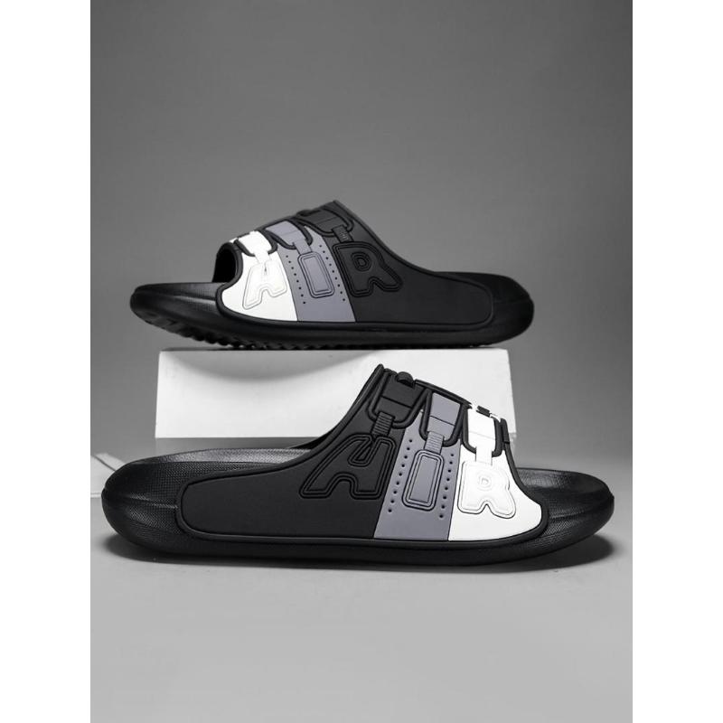 (New)Men's Colorblock Slides, Trending Sandals, Casual Comfortable Non-slip Slides for Indoor Outdoor Wear, Breathable Comfortable Sports Slides for Daily Wear, Men's Shoes, Shoes for Men