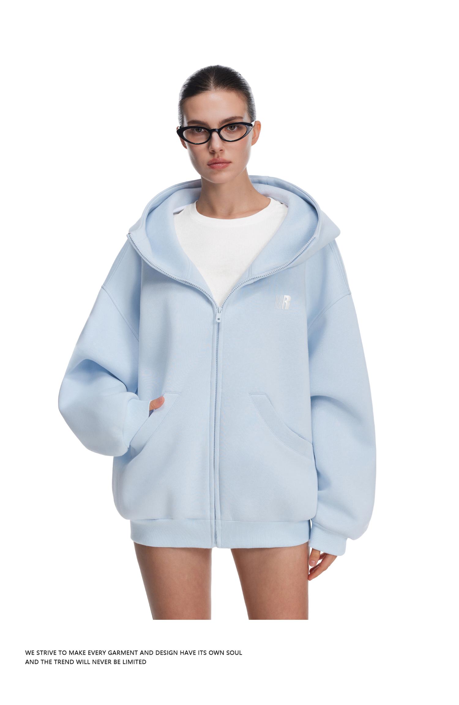 FDR Big Hood Eases Social Anxiety Hoodie High Neck Oversized Unisex Embroidered Letter Fall Cardigan Zip Up Suitable Menswear Womenswear Sweatshirt Pullover Heavyweight #Mentalhealth Tops Casual #valentinesday #tiktokshopjumpstartsale #valentinesdaygift S