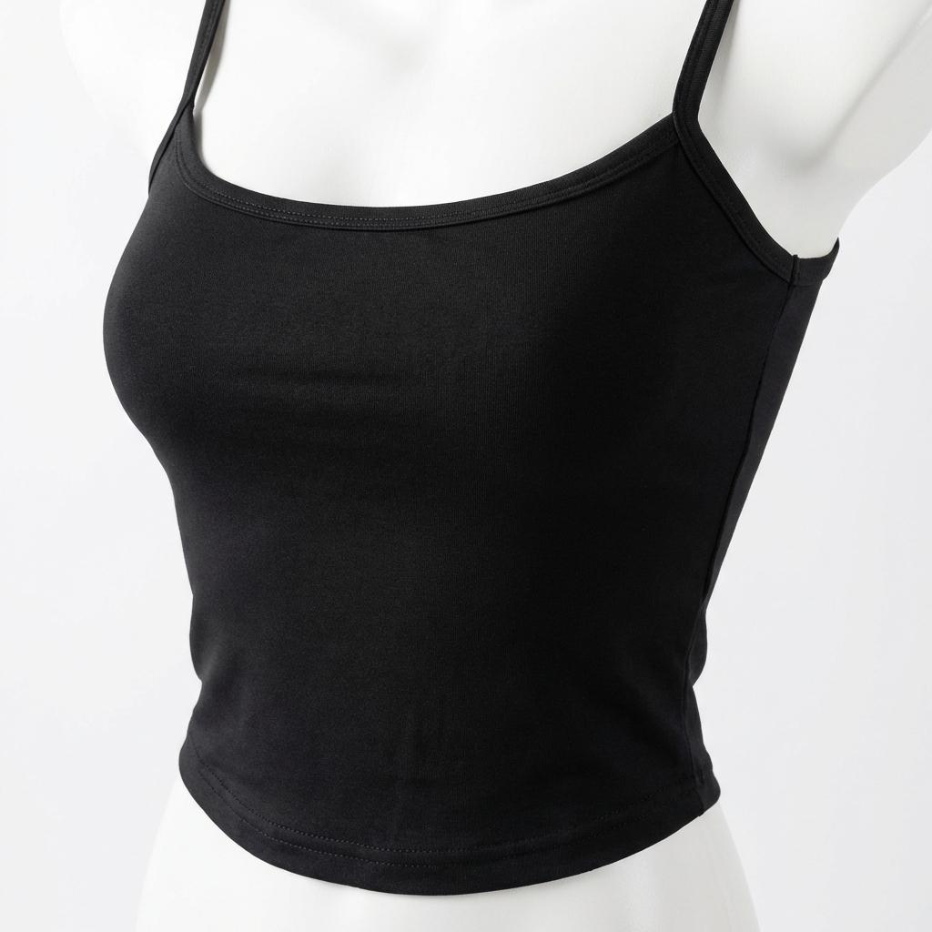 Women's Basic Black & White Slim Fit Cami Tank Top
