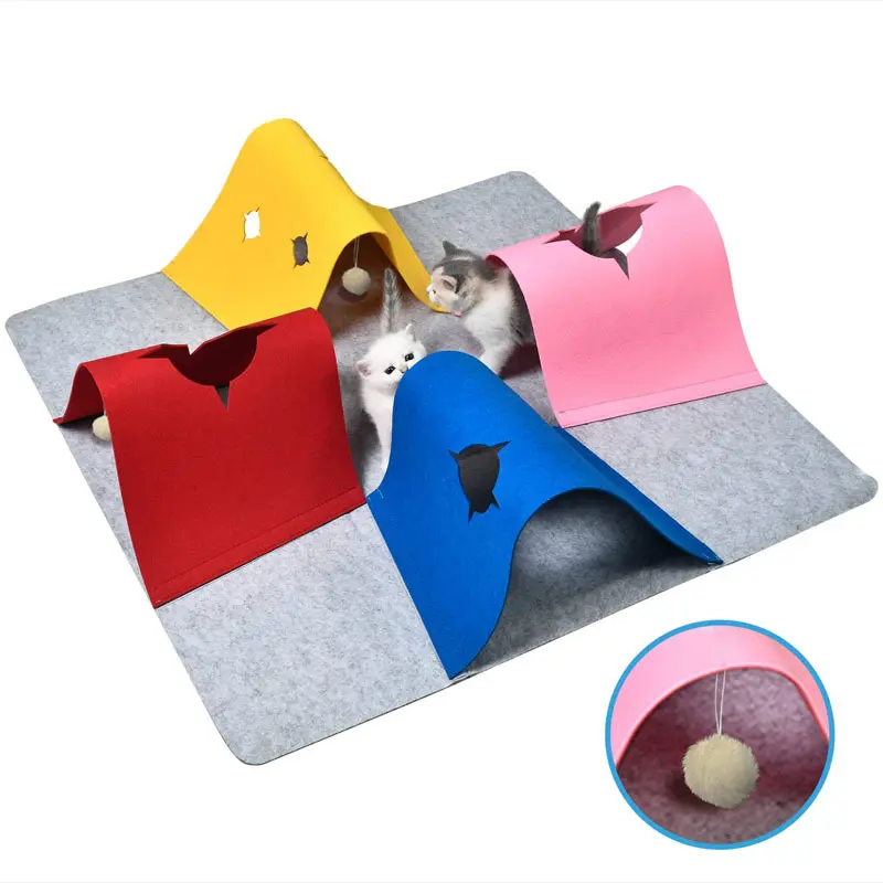 Interactive Cat Tunnel Toy Collapsible Play Tube Self Entertaining Boredom Buster Hide and Seek Exercise All Season Pet Bed Great Pet Supplies Smart Pet Home Fun Pet Goods stuff