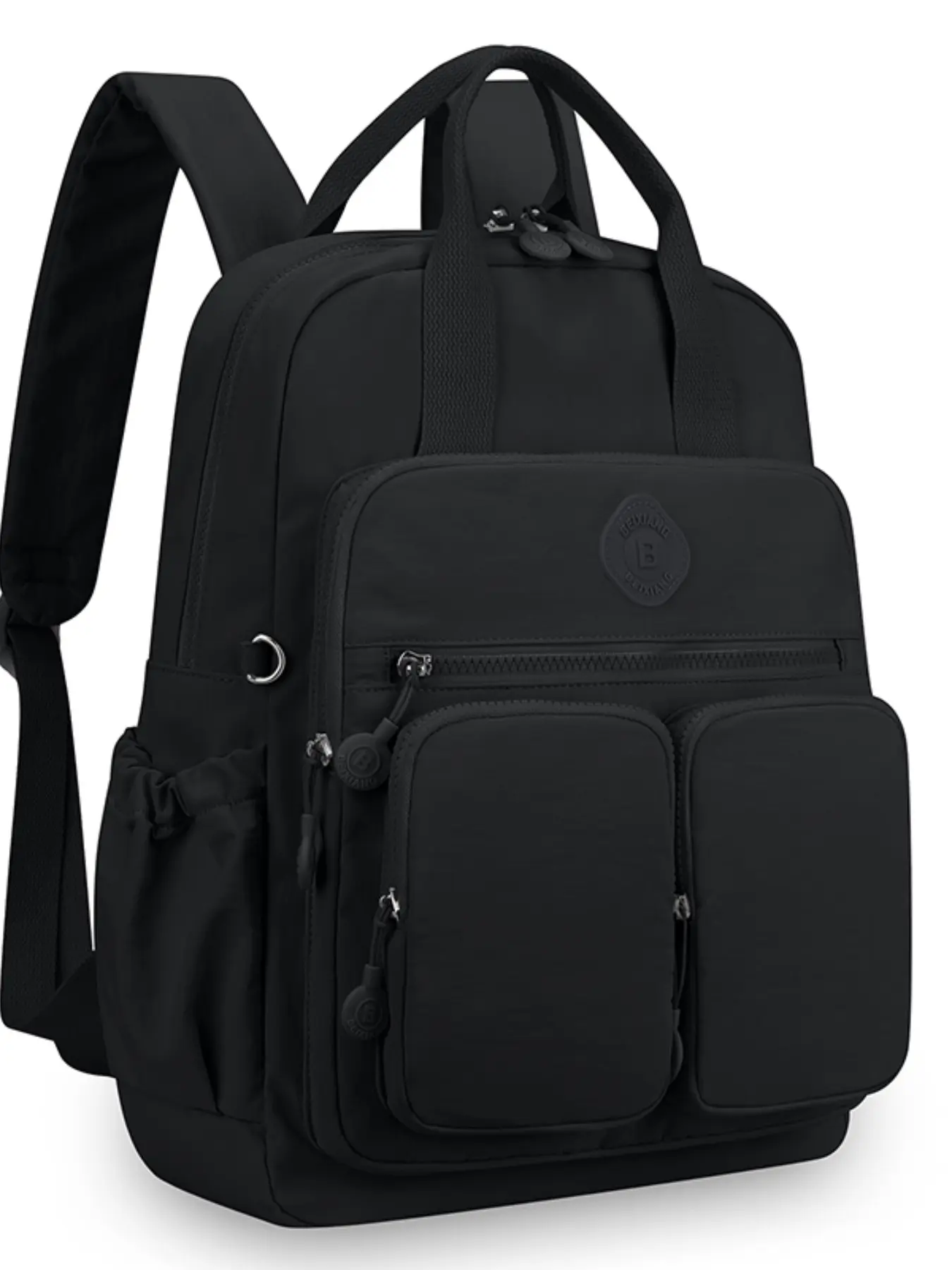 Casual Solid Color Backpack, Multi-Functional Waterproof Laptop Bag, Large Capacity Commuter Bag, Versatile Student Bookbag for Women