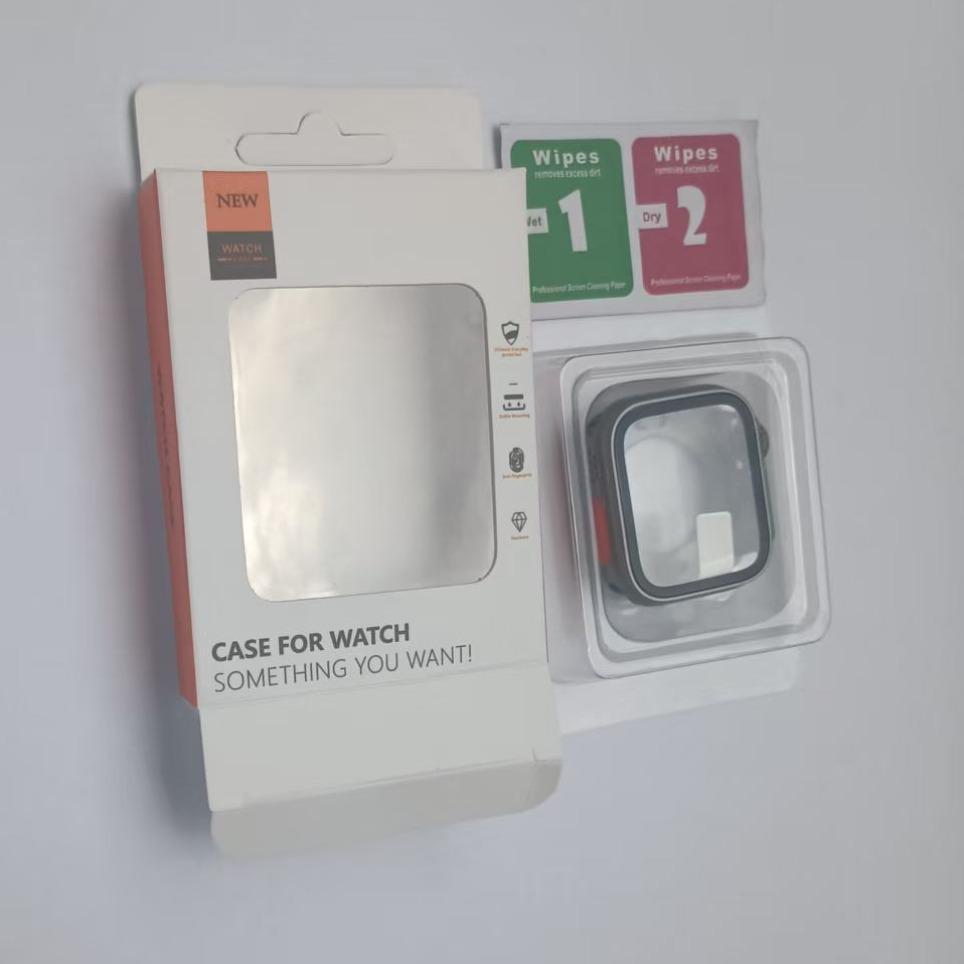 Watch Protective Case, Watch Case with Screen Protector, Watch Protector Compatible with Apple Watch 40mm to 49mm, Smart Watch Accessories, Wearable, Cover, Protection, Durable