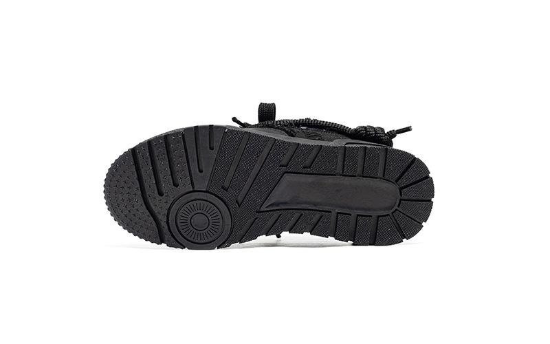 Vintage Distressed Black Platform Sneakers |   Goth Aesthetic Shoes