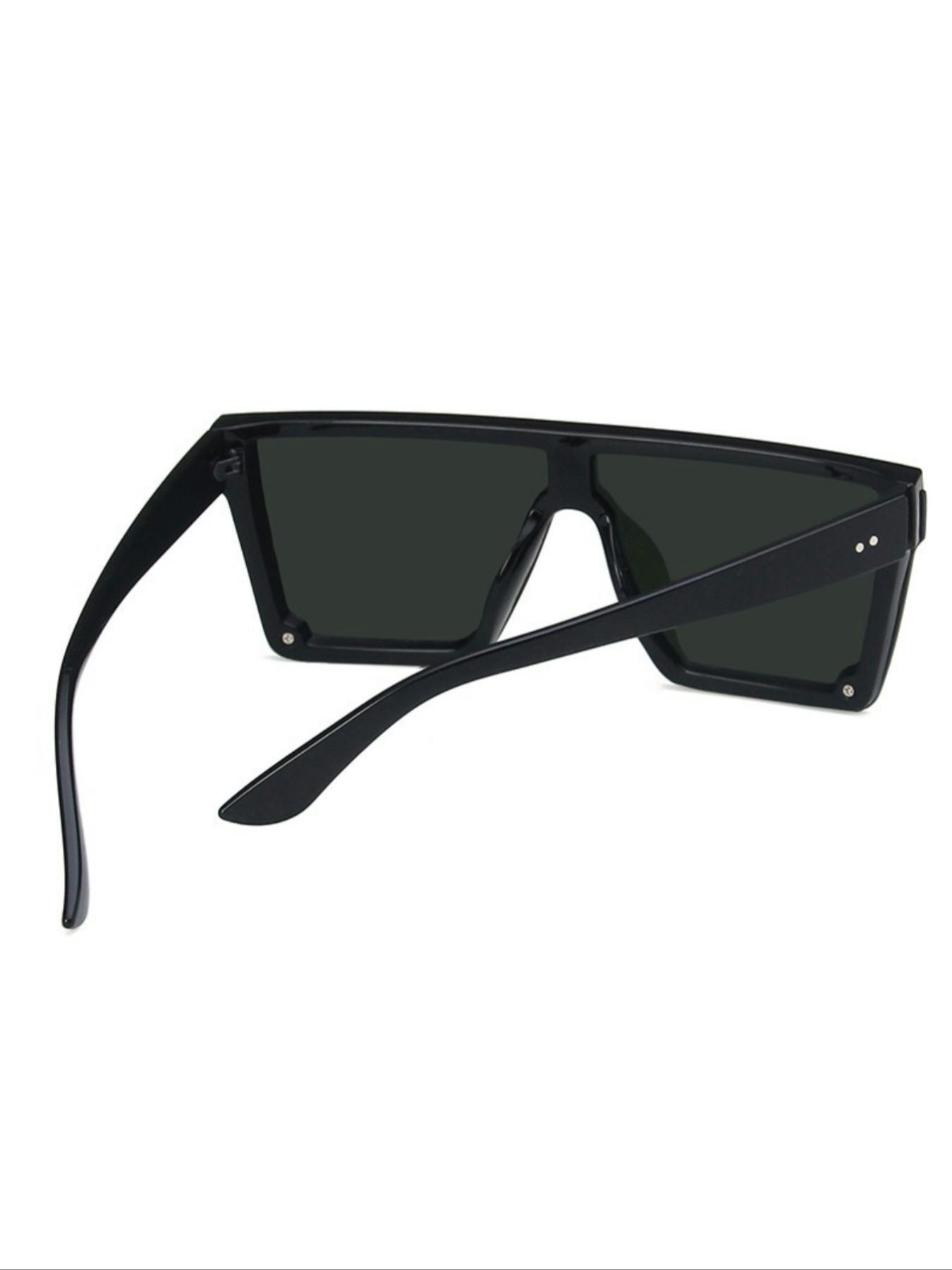 Unisex Street Trend Square Large Frame Sunglasses, Trendy Vintage Pink Sunglasses for Travel Use, Fashion Accessories for Outdoor Activities, Fashionable Sunglasses