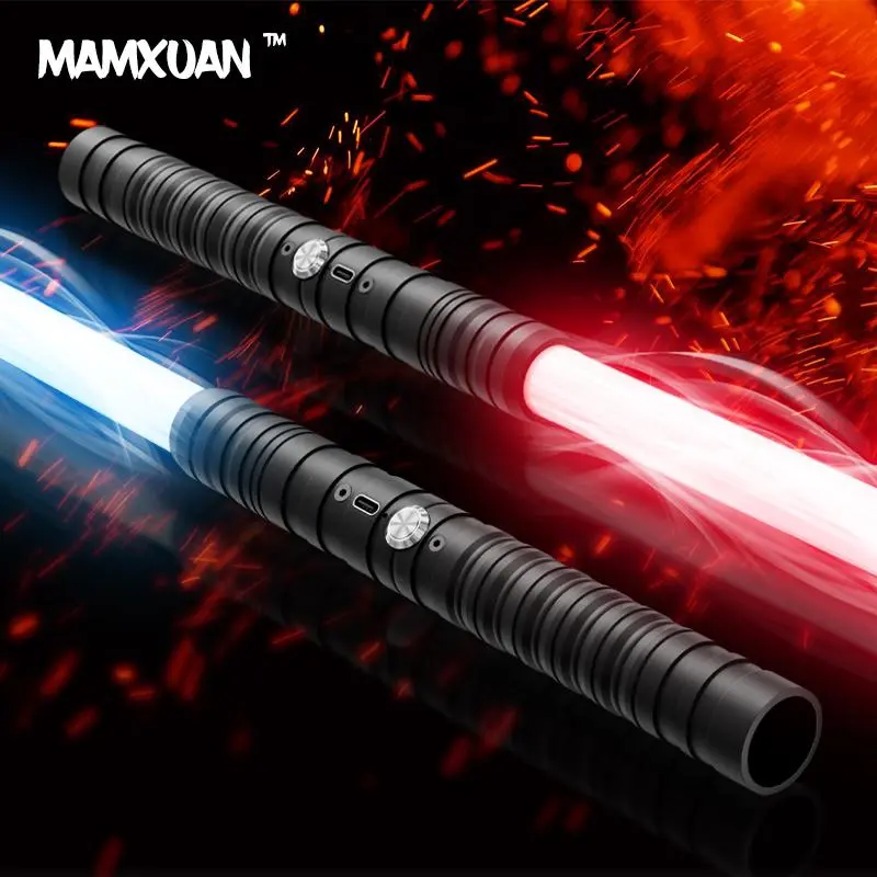 MAMXUAN,Lightsaber,Luminous Sword, Metal Grip For Fx, 15 Color Gradient Realistic Light Sword, Real Duel Light Sword for Adults, Christmas and Halloween Gift for Young People