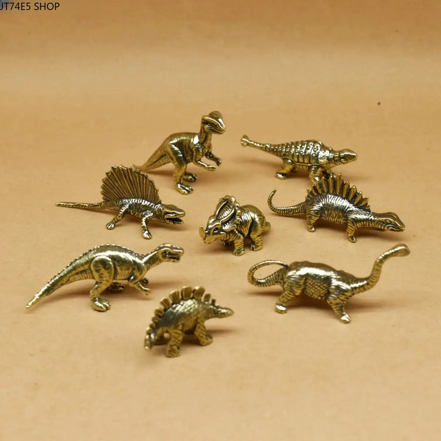 Bronze Dinosaur Figures, Vintage‑Style Handcrafted Miniature Collectibles for Home Decor, Available in 3‑Piece, 5‑Piece & 8‑Piece Sets