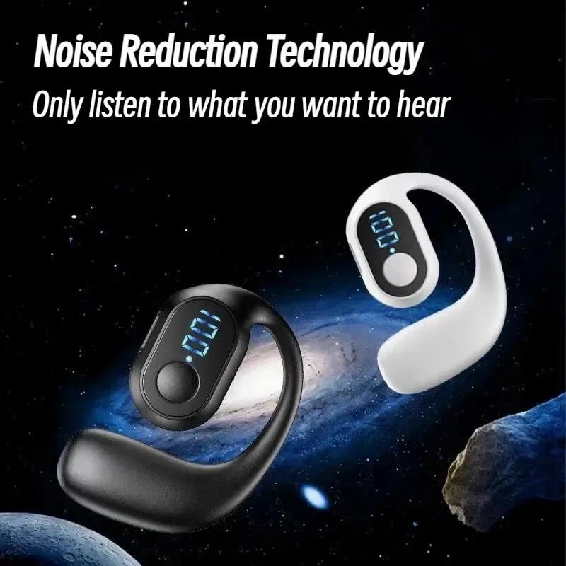 Wireless Earphones Air Conduction OWS Headphone HiFi Ear-Hook Music Sports Noise Cancel Headset For All Smartphones